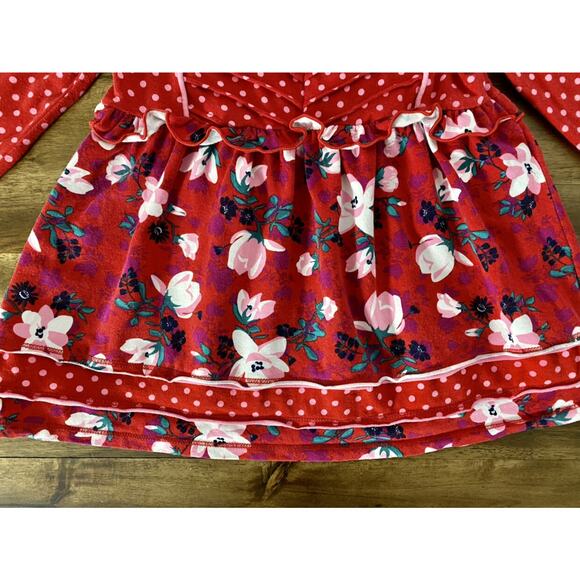 Matilda Jane Moments With You Cheerful Day Red Floral Polka Dot Knit Tunic 4 - Picture 3 of 9